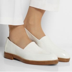 Alexander Wang HILARY White Patent Leather Loafers
